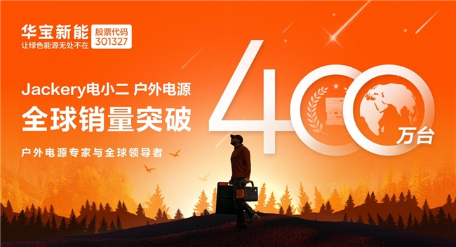 全球销量突破400万台！华宝新能打造世界级绿色储能品牌