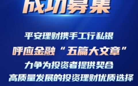 号外！平安理财携工行私人银行推出科技金融主题产品