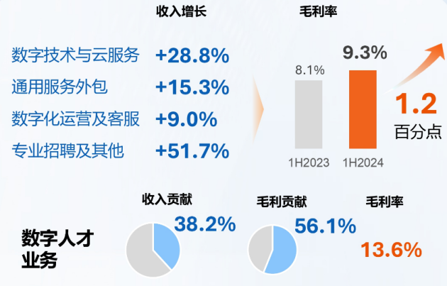 人瑞人才2024半年报：营收净利双增长，数字化人才在岗突破万人规模