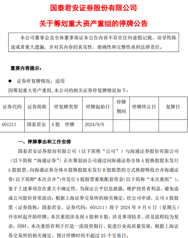 万亿级“金融航母”，来了！两大千亿巨头官宣合并！AI龙头股价闪崩，紧急申明：有“李鬼”！特斯拉FSD预计明年入华，谁受益？