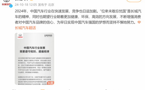 共筑中国汽车强国梦：长城汽车的责任与担当