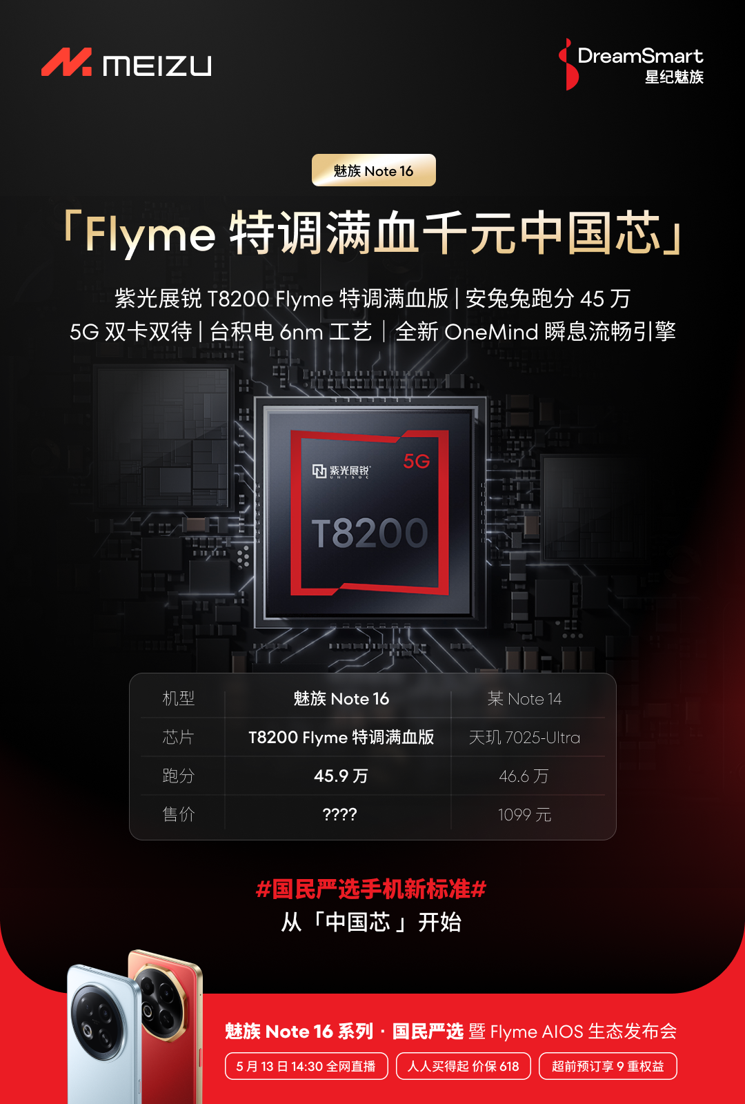 OneMind 引擎加持 魅族 Note 16 Pro 成行业首个 60 个月流畅认证手机